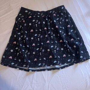 Kyodan Black Skort with Fun Pattern